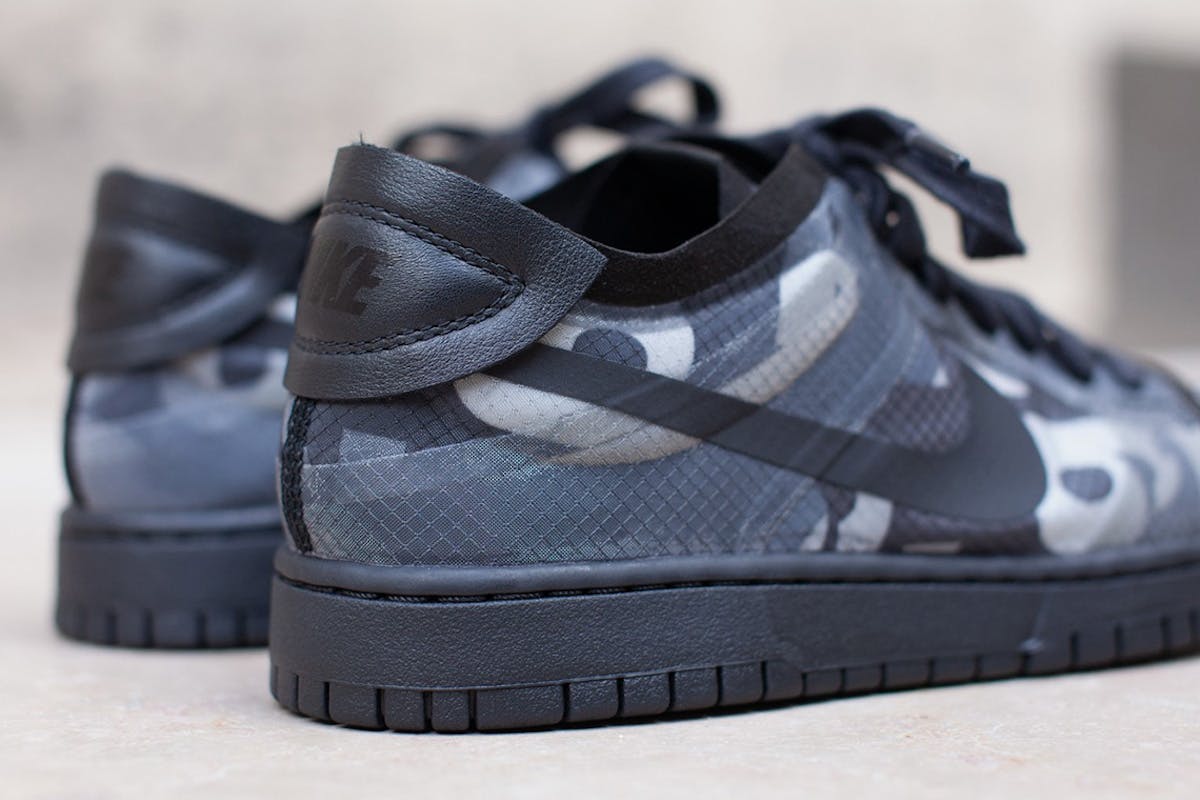 nike dunk low comme des garcons print